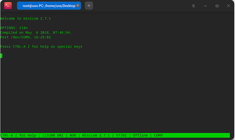國產化主板如何使用minicom讀取日志？(圖4)